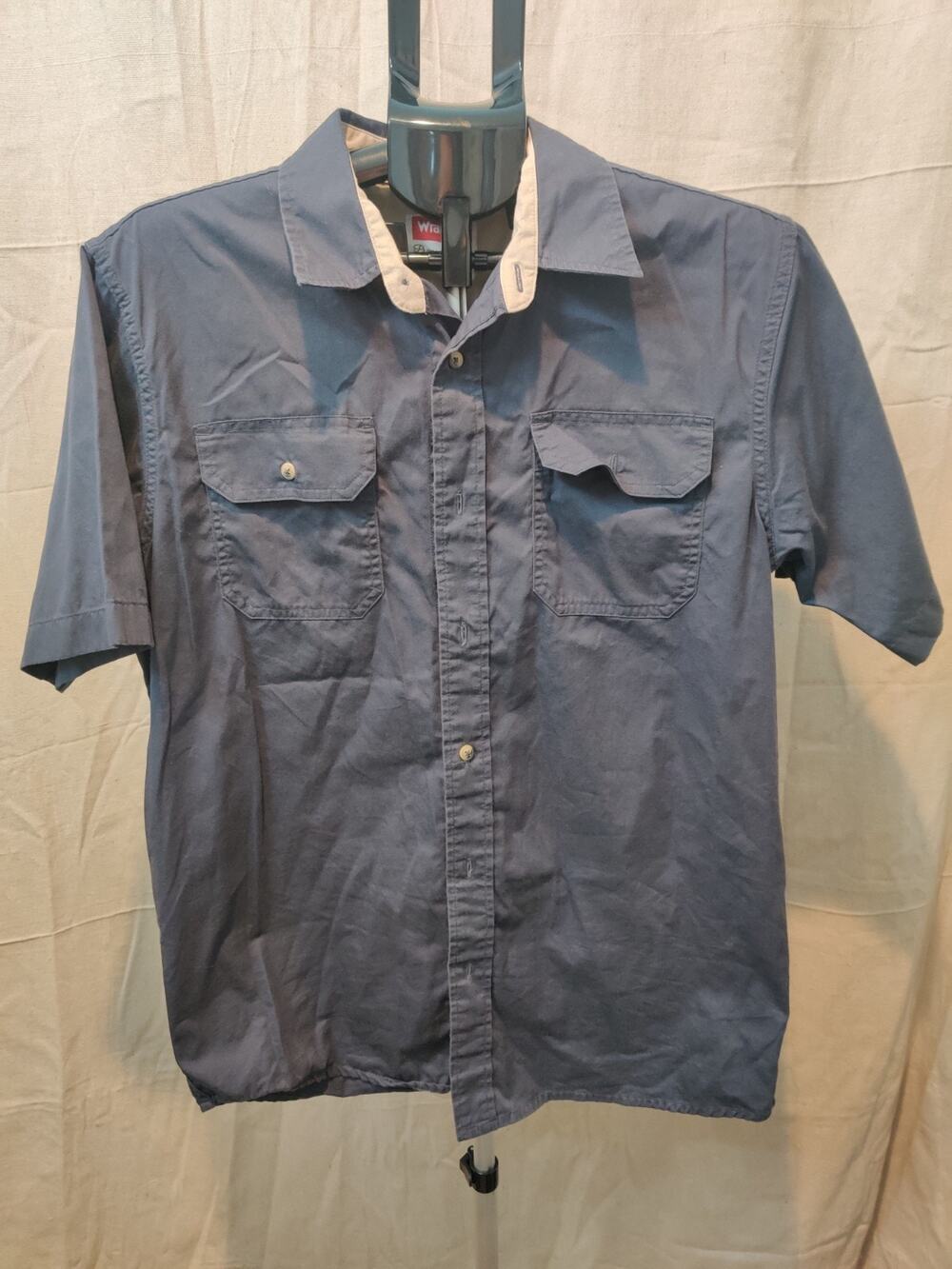Vintage Wrangler Shirt Men's Size Medium Button Up Short Sleeve Western Wear